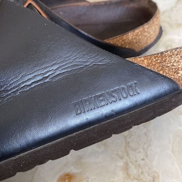 Birkenstock Arizona Soft Footbed Leather Sandals Unisex - Picture 8 of 15